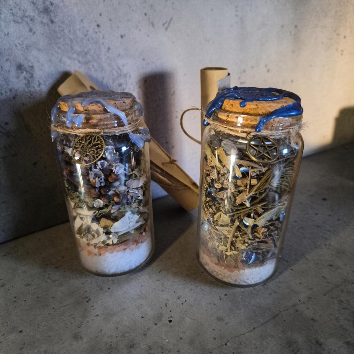 Spiritual Restraining Order Jar, The Evil Eye, Abundance and Prosperity, Vibe Check Jar, Altar Decor.