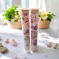 relaxing rose and calendula fizzy bath salts, moisturizing floral, handmade bath gift, organic fizzy botanical soak
