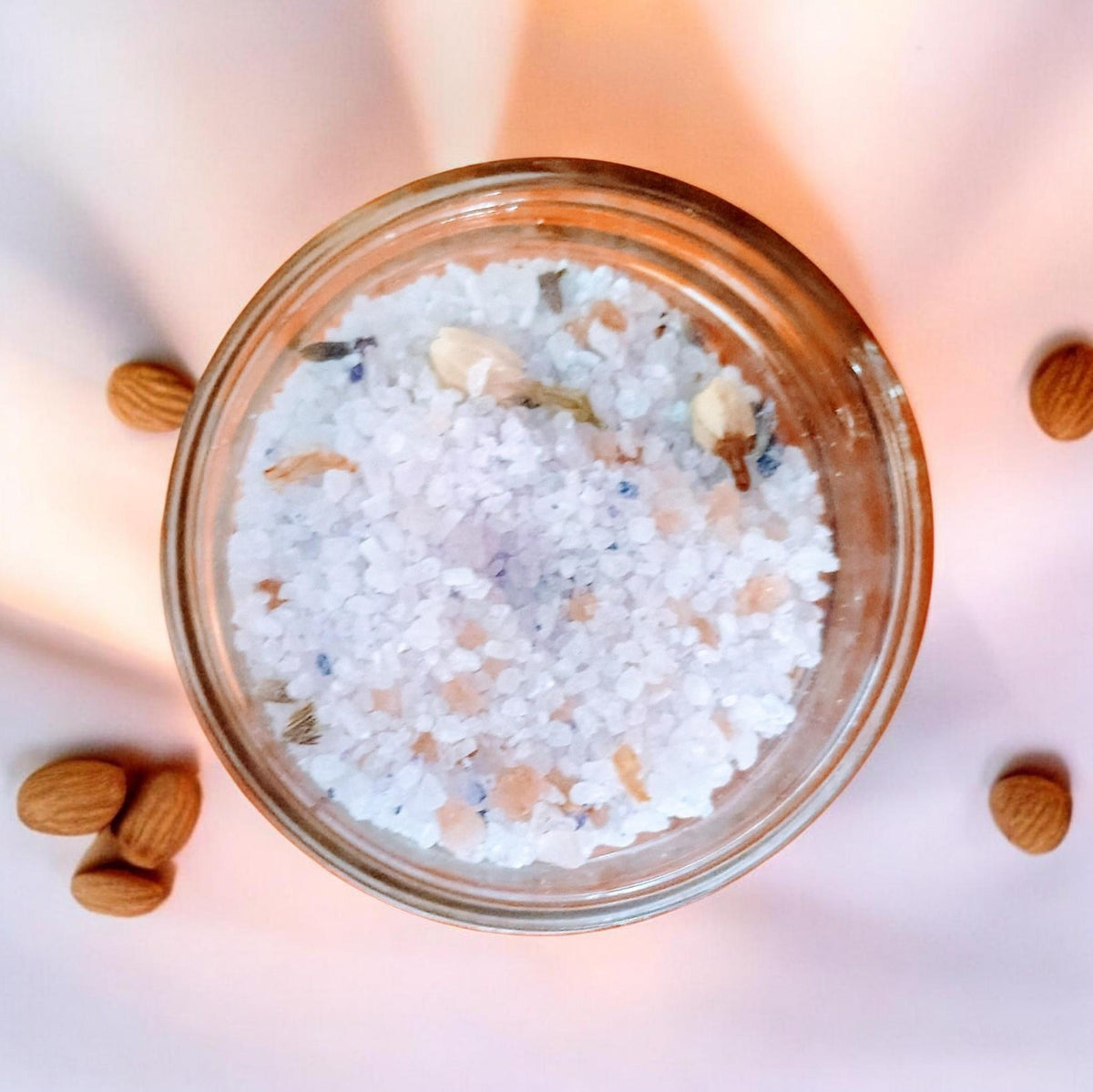 Lavender and Jasmine aromatherapy bath salts, handmade botanicals, Himalayan pink, dead sea, Epsom salt