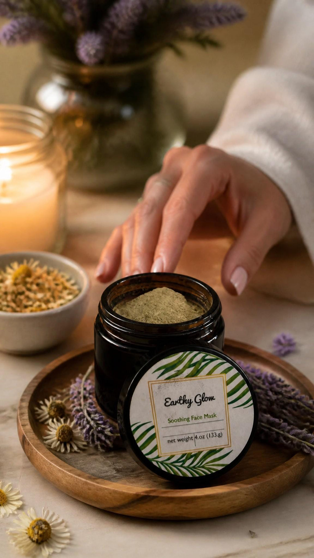 Soothing Kale & Chamomile Clay Mask