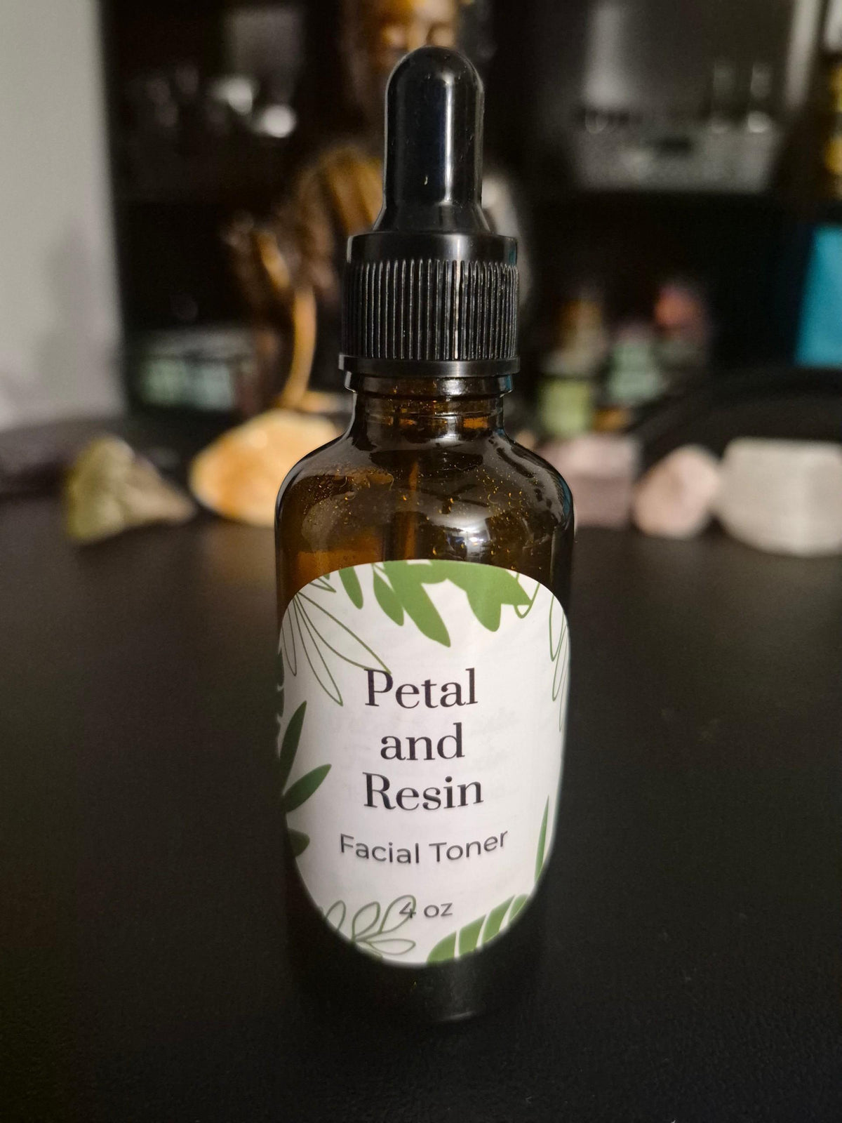 Petal and Resin Facial Elixir, Calendula Frankincense Toner, pH Balancing Mist