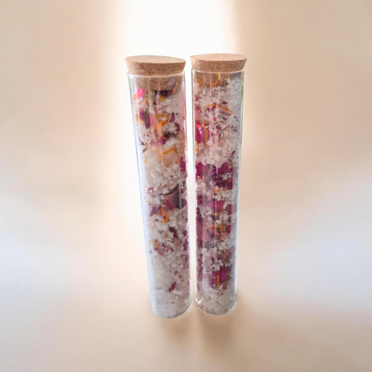 relaxing rose and calendula fizzy bath salts, moisturizing floral, handmade bath gift, organic fizzy botanical soak
