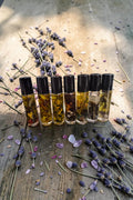 7 Chakra Essential Oil Roll-On Set | Crystal & Herb Infused Balancing Oils