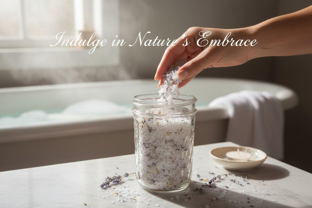Lavender and Jasmine aromatherapy bath salts, handmade botanicals, Himalayan pink, dead sea, Epsom salt