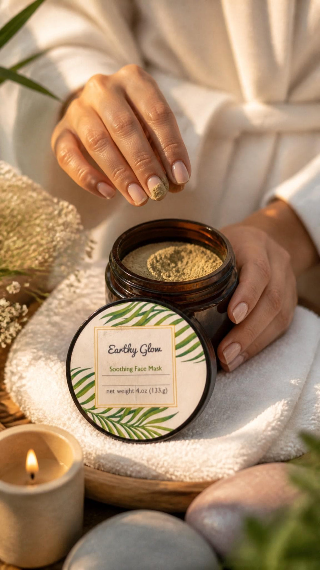 Soothing Kale & Chamomile Clay Mask