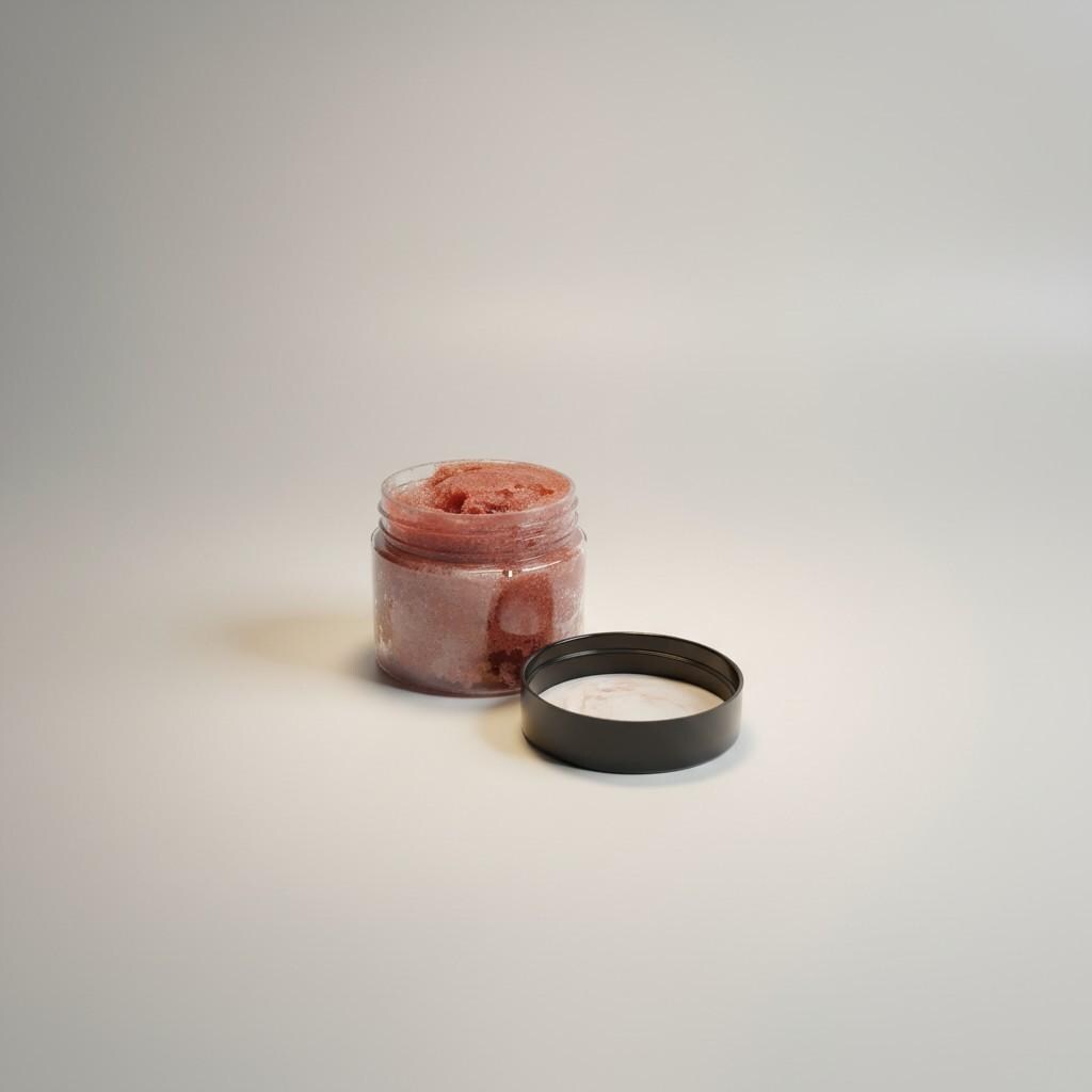 Emulsified Sea Salt Orchid Sugar Scrub, Floral Body Polish, Tropical Exfoliant