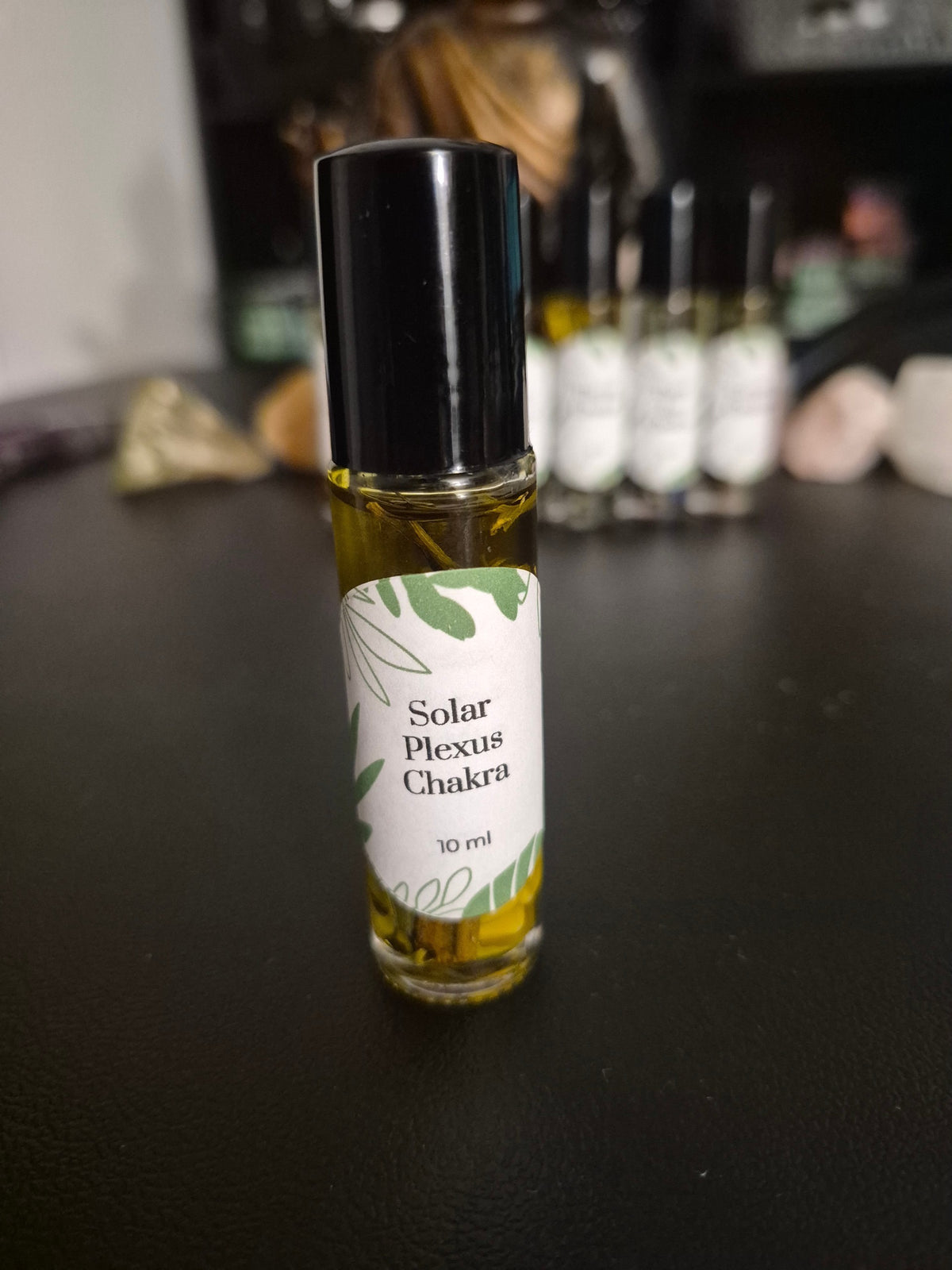 7 Chakra Essential Oil Roll-On Set | Crystal & Herb Infused Balancing Oils
