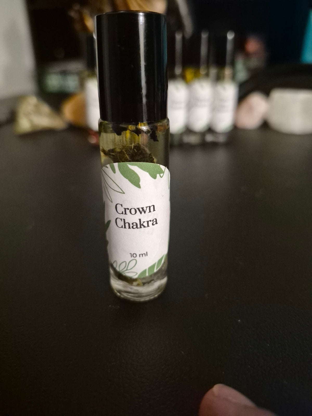7 Chakra Essential Oil Roll-On Set | Crystal & Herb Infused Balancing Oils