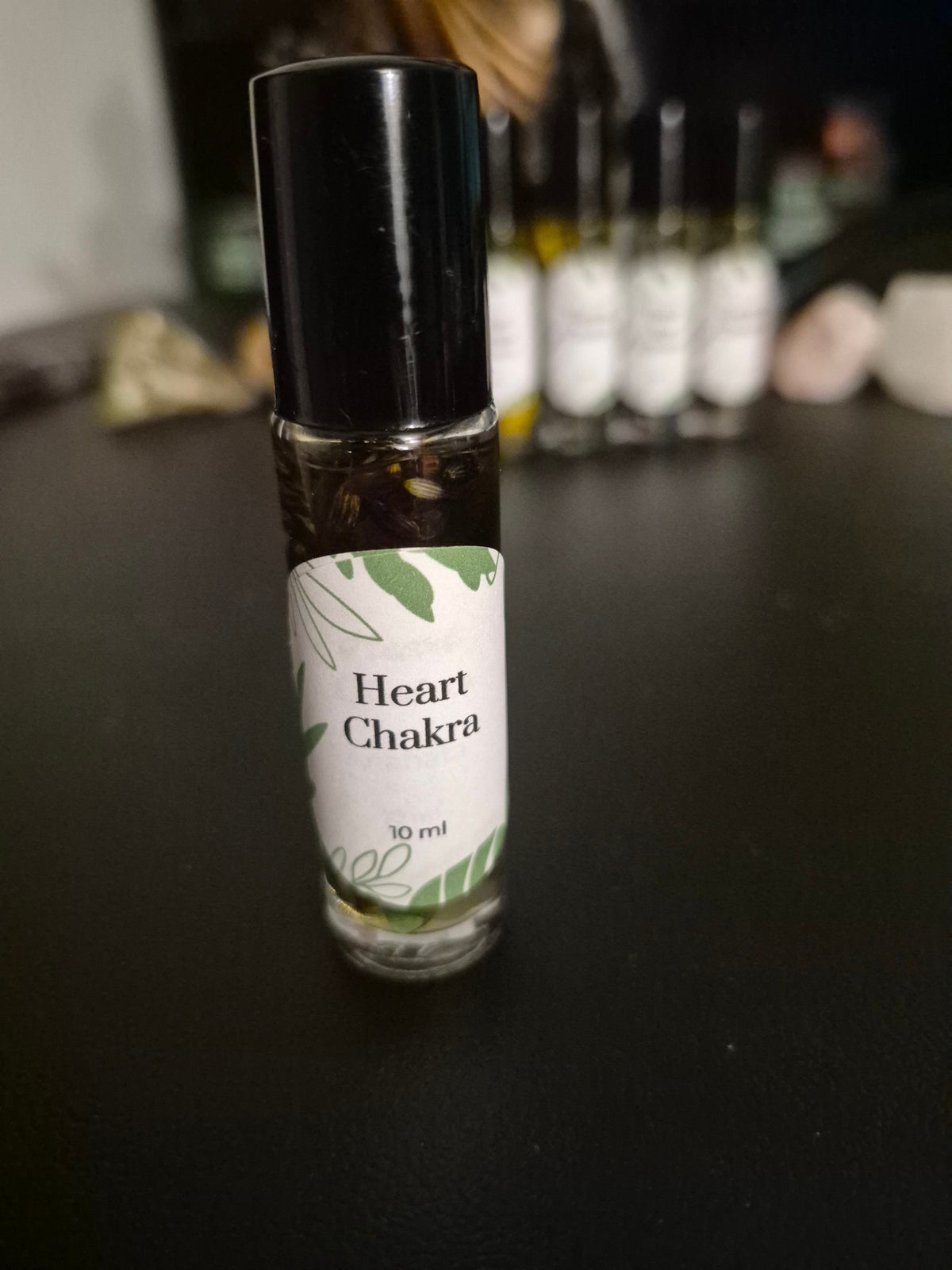 7 Chakra Essential Oil Roll-On Set | Crystal & Herb Infused Balancing Oils