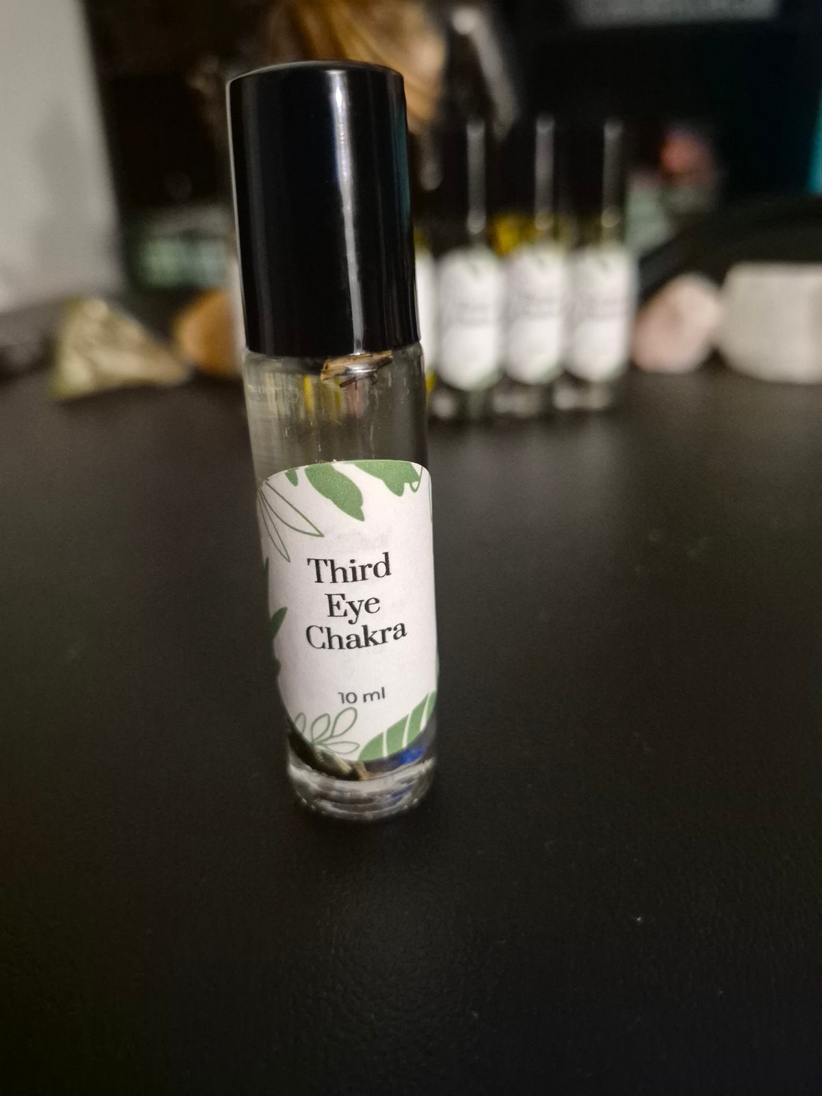 7 Chakra Essential Oil Roll-On Set | Crystal & Herb Infused Balancing Oils